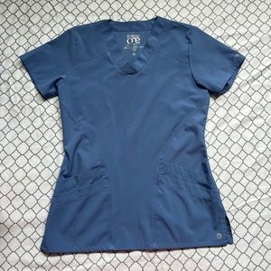 Barco one blue scrub top size XS